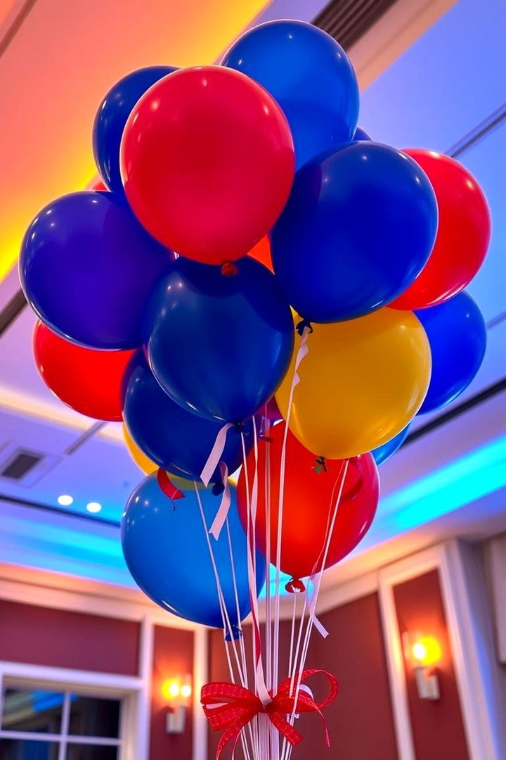 Vibrant Classic Balloon Centerpiece - Balloon Centerpiece Ideas for Festive Celebrations