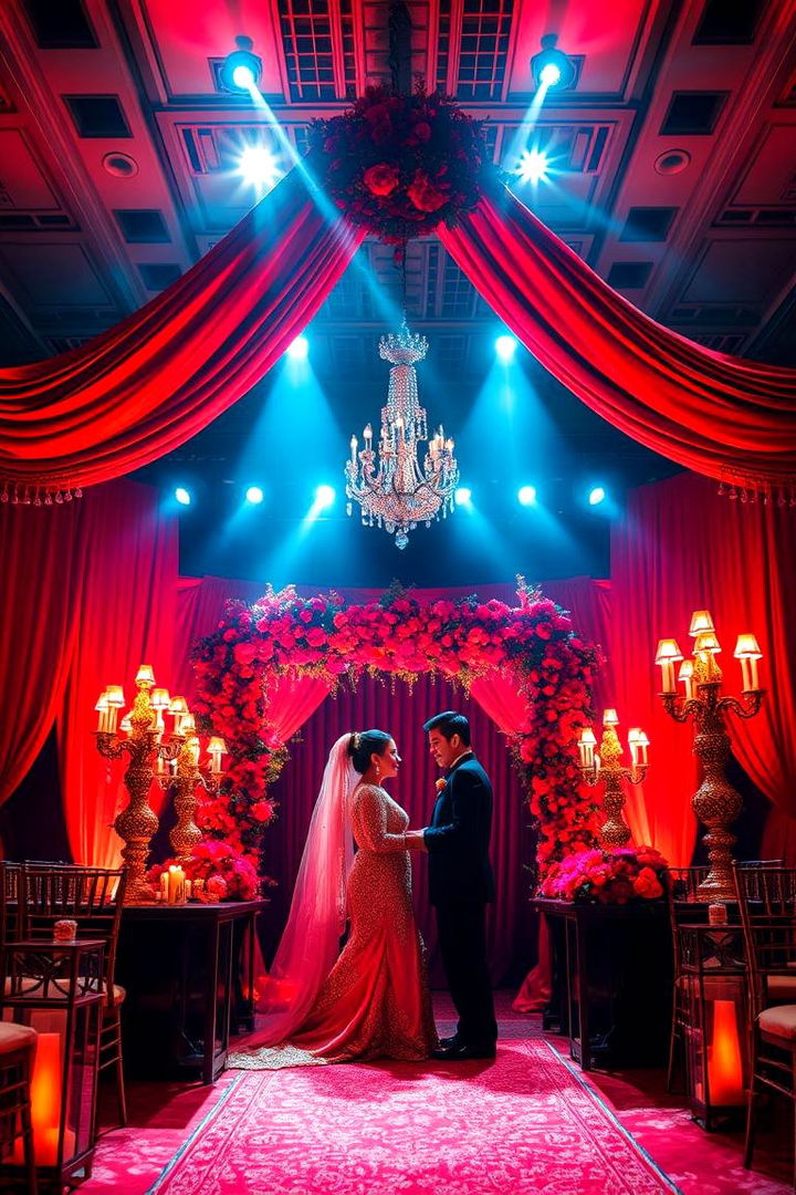 Vibrant Color Palette - Red and Black Wedding Themes for Bold Celebrations