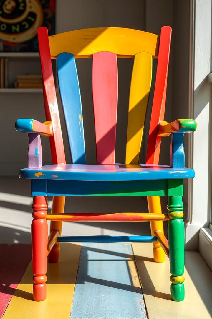 Vibrant Color Transformations - Painted Furniture Ideas to Refresh Old Pieces Creatively