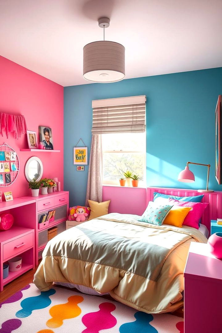 Vibrant Colorful Palettes - Teen Girl Bedroom Ideas for Chic & Whimsical Spaces