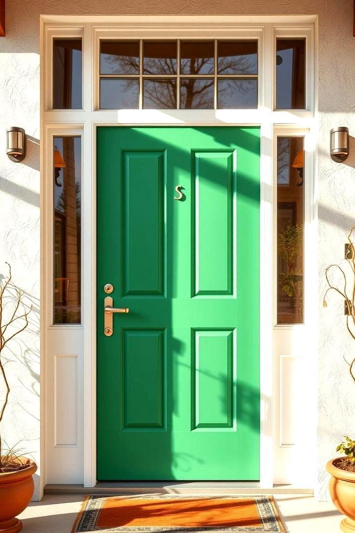 Vibrant Front Door Transformation - Curb Appeal Ideas for Inviting Home Exteriors