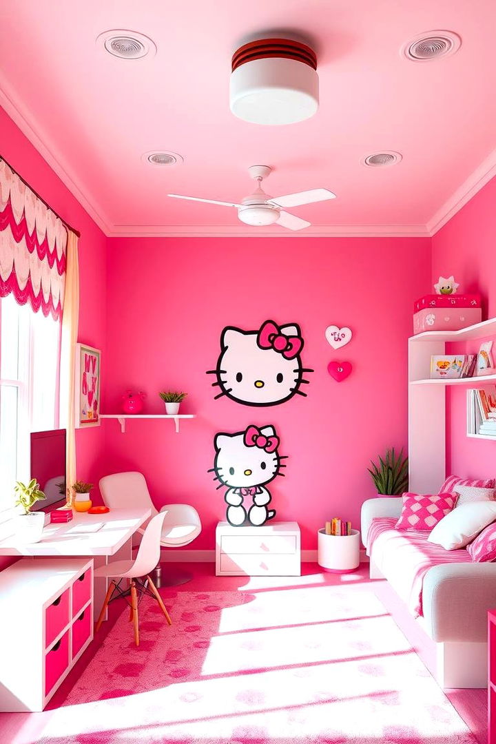 Vibrant Hello Kitty Color Schemes - Hello Kitty Bedroom Ideas: Sanrio-Themed Decor for Kids
