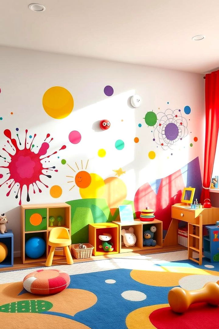 Vibrant Wall Murals and Colorful Decor - Playroom Ideas to Inspire Creative and Fun Spaces