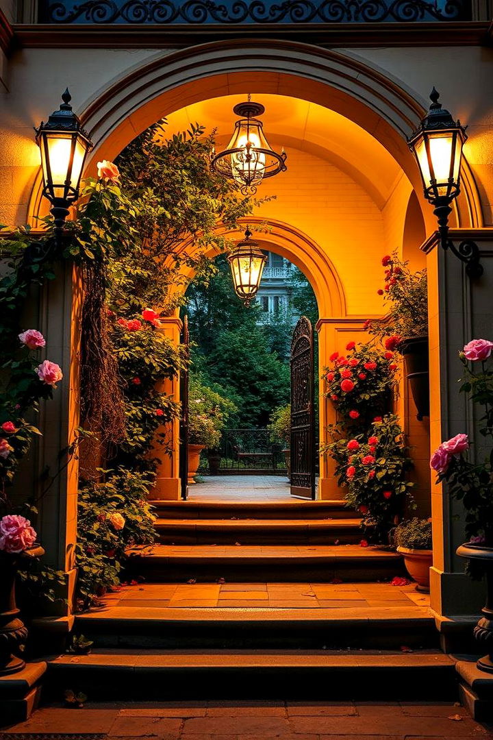 Victorian Charm Entrance - Victorian Front Garden Ideas for Curb Appeal & Charm