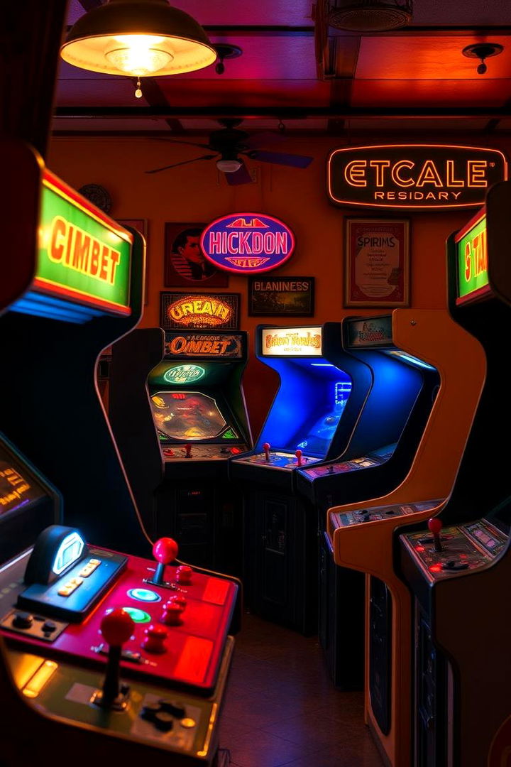 Vintage Arcade Cabinet Showcase - Arcade Room Ideas: Create the Ultimate Gaming Space at Home