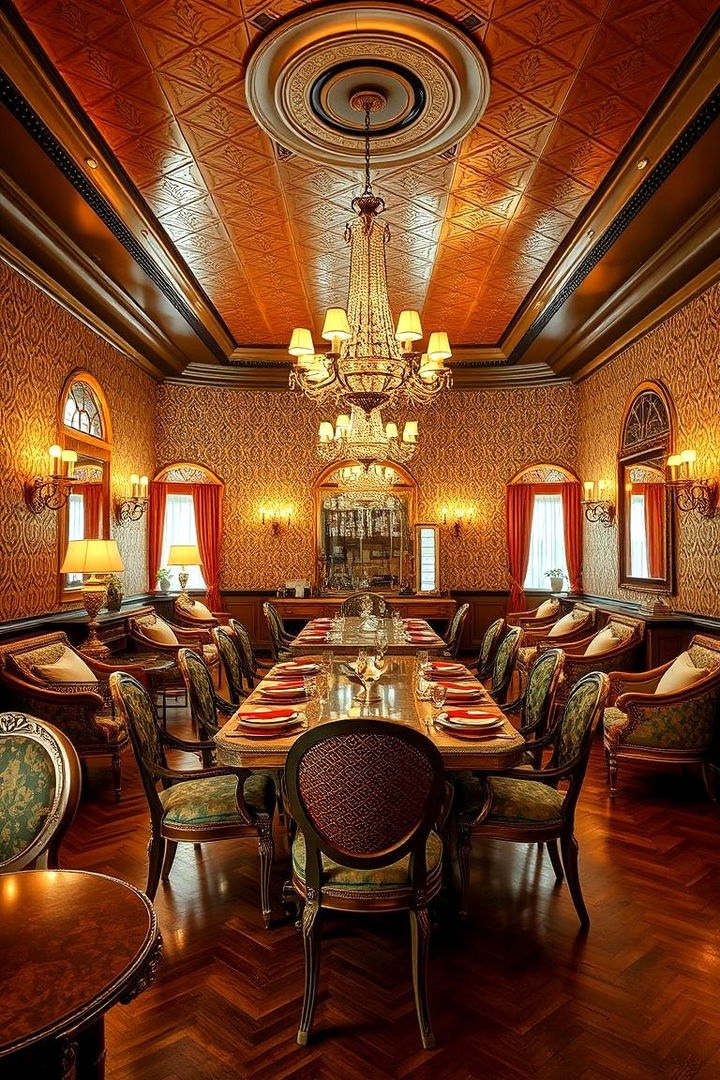 Vintage Glamour Ambiance - Art Deco Dining Room Ideas for Luxurious Entertaining