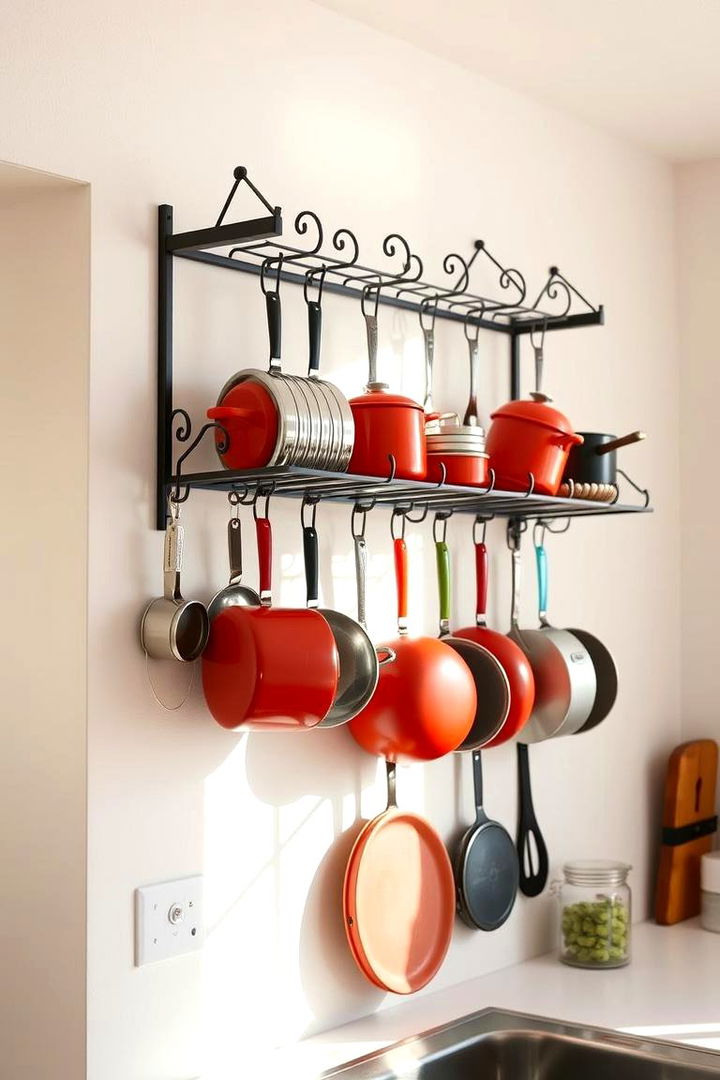 Wall Mounted Pot Racks - Smart Pots and Pans Storage Solutions for Your Kitchen