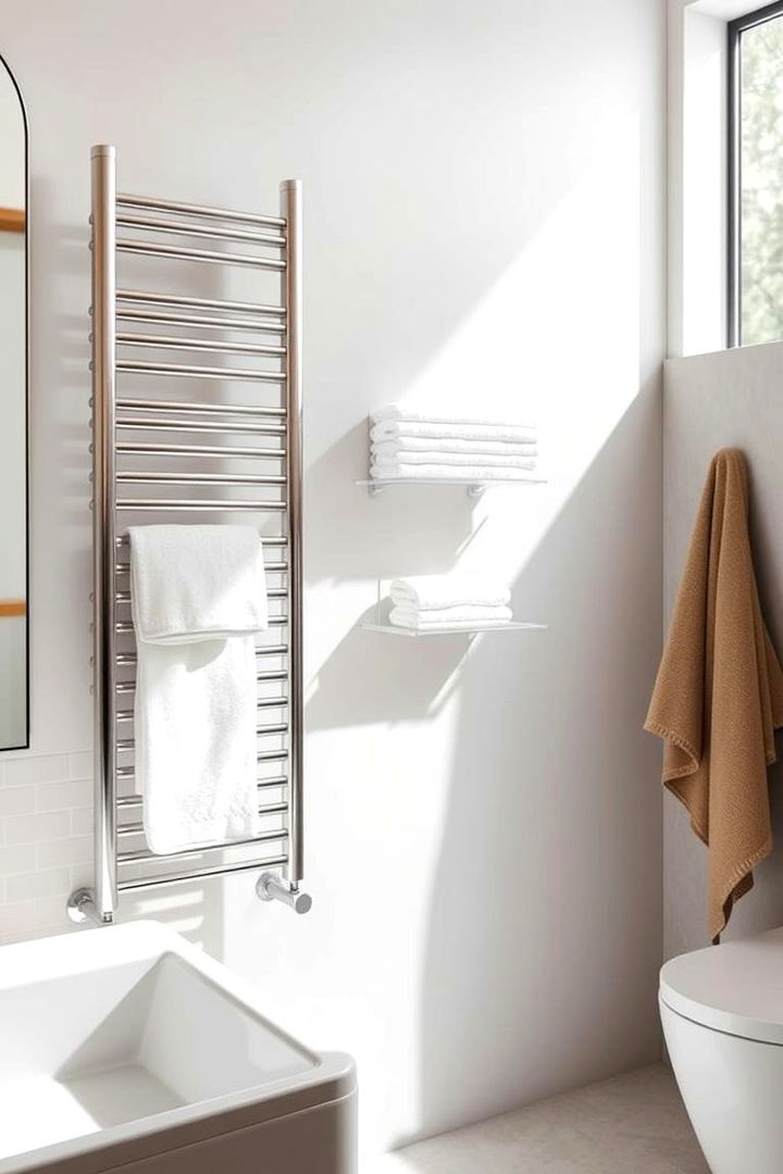 Wall Mounted Towel Rails - Towel Storage Ideas for Bathroom Organization
