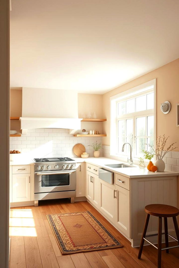 Warm Cashmere Hues - Luxurious Cashmere Kitchen Ideas for Elegant Spaces