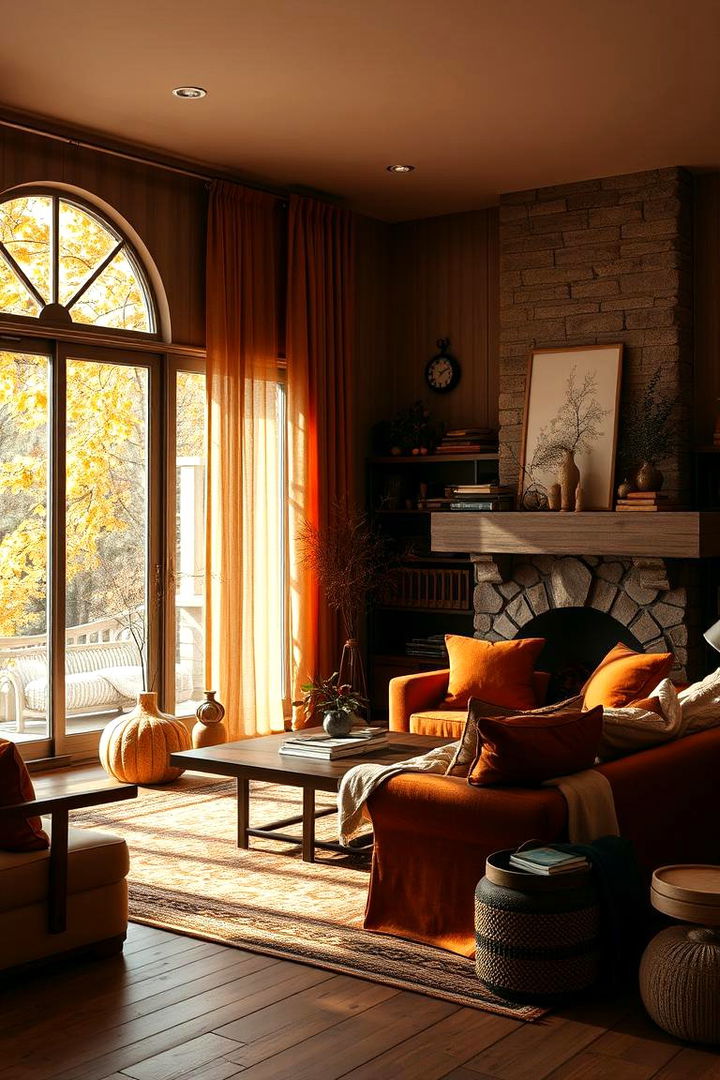 Warm Earthy Palette - Warm Fall Living Room Ideas for Cozy Seasonal Gatherings