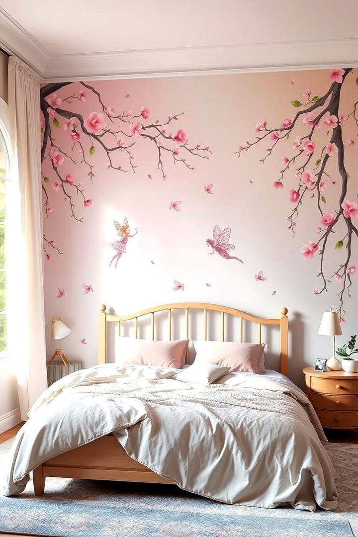 Whimsical Wall Murals - Dreamy Fairy-Themed Bedroom Ideas for Storybook Style