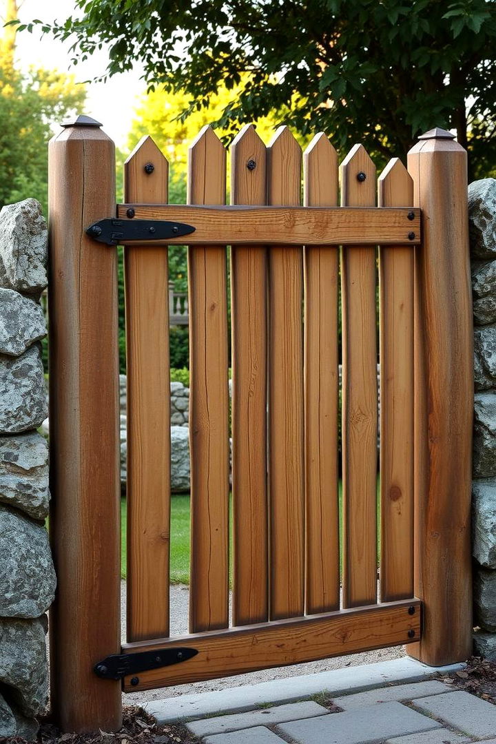 Wooden Traditional Fence Gate - Creative Fence Gate Ideas to Enhance Your Outdoor Space