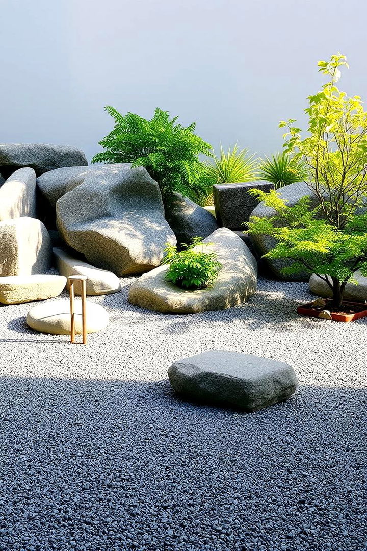 Zen Inspired Rock Garden - Beautiful Stone Garden Landscaping Ideas for Natural Charm