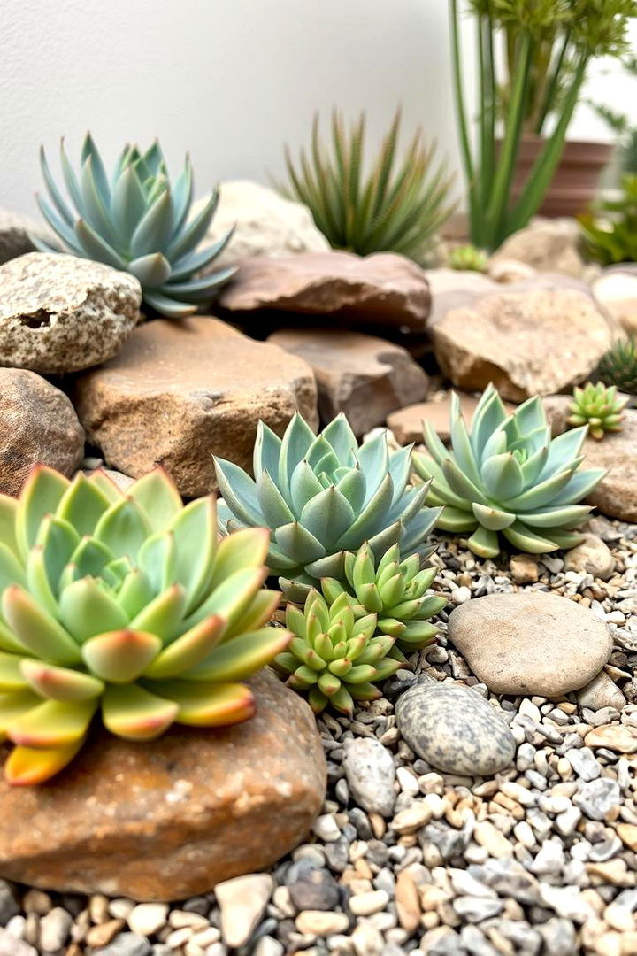 Zen Succulent Garden - Stunning Garden Centerpiece Ideas for Outdoor Tables