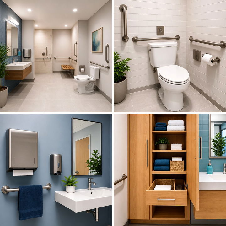 22 Accessible Handicap Bathroom Design Solutions