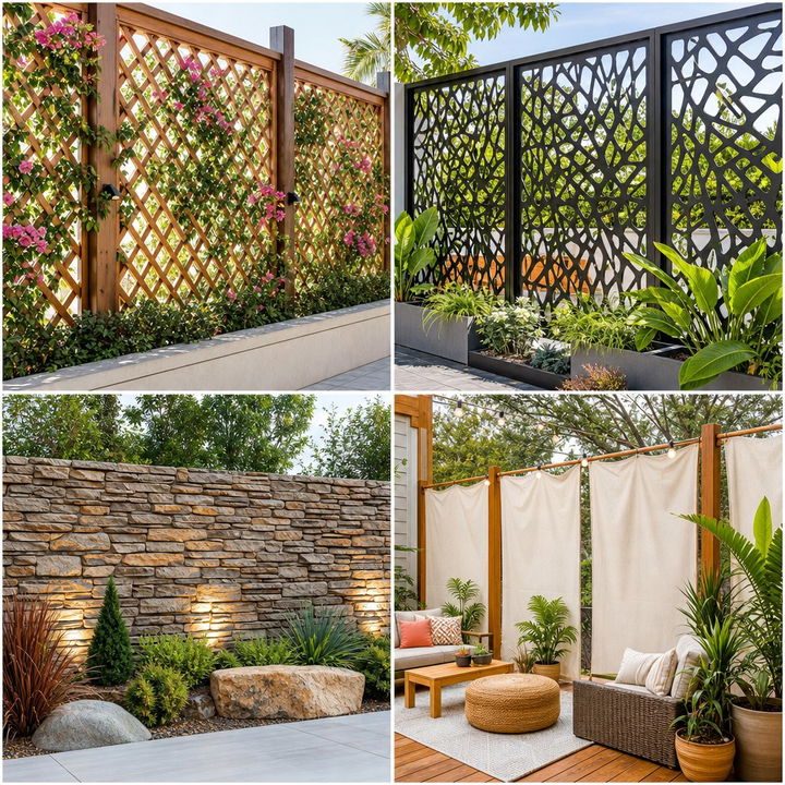 22 Backyard Privacy Screen Ideas for Outdoor Living Spaces