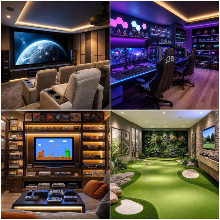 22 Basement Game Room Ideas for Endless Entertainment