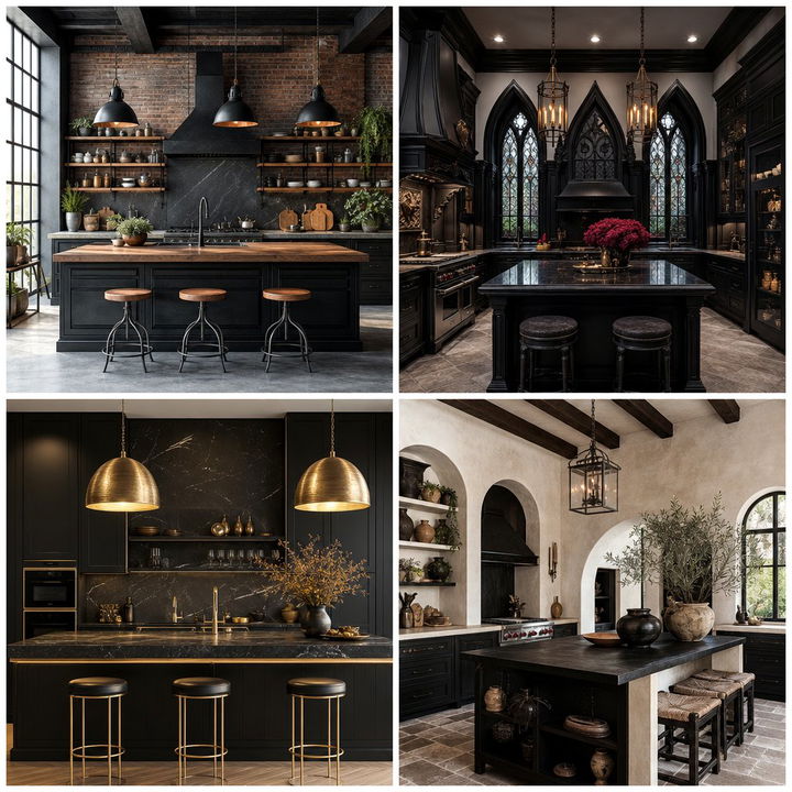 22 Dark Kitchen Ideas for a Modern Culinary Space