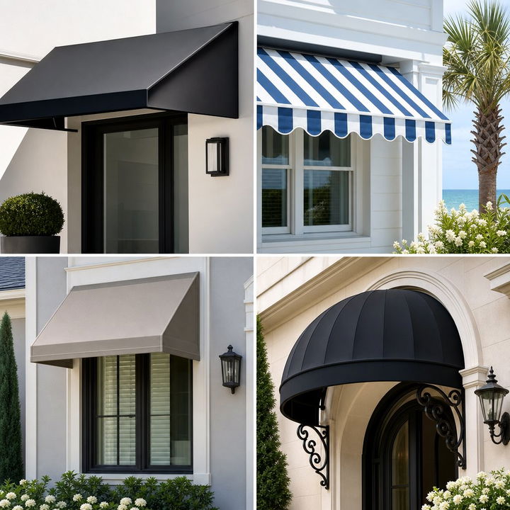 22 Functional Front Porch Awning Ideas for Shade & Rain Protection