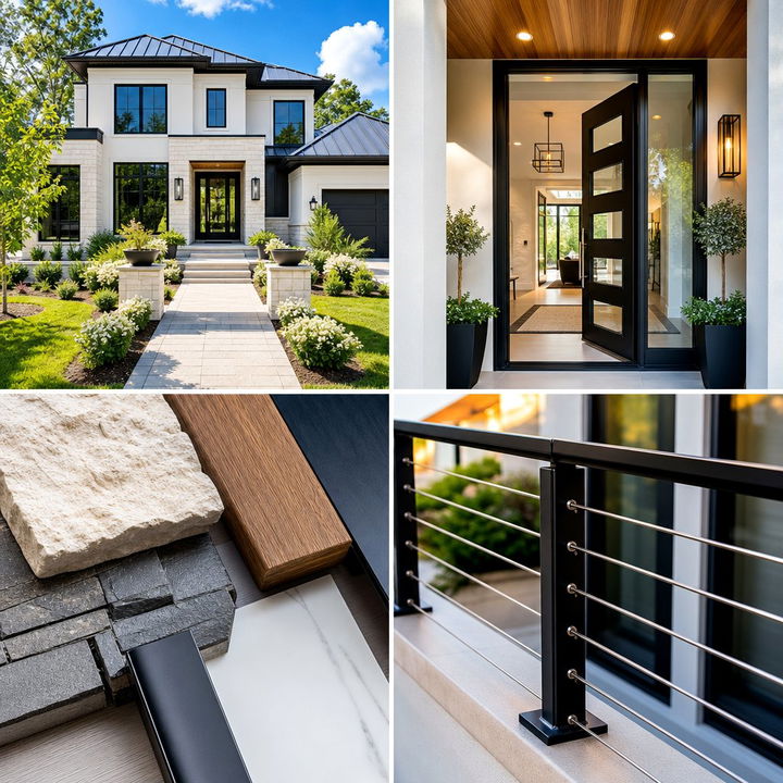 22 Light Grey House with White Trim Design Inspirations