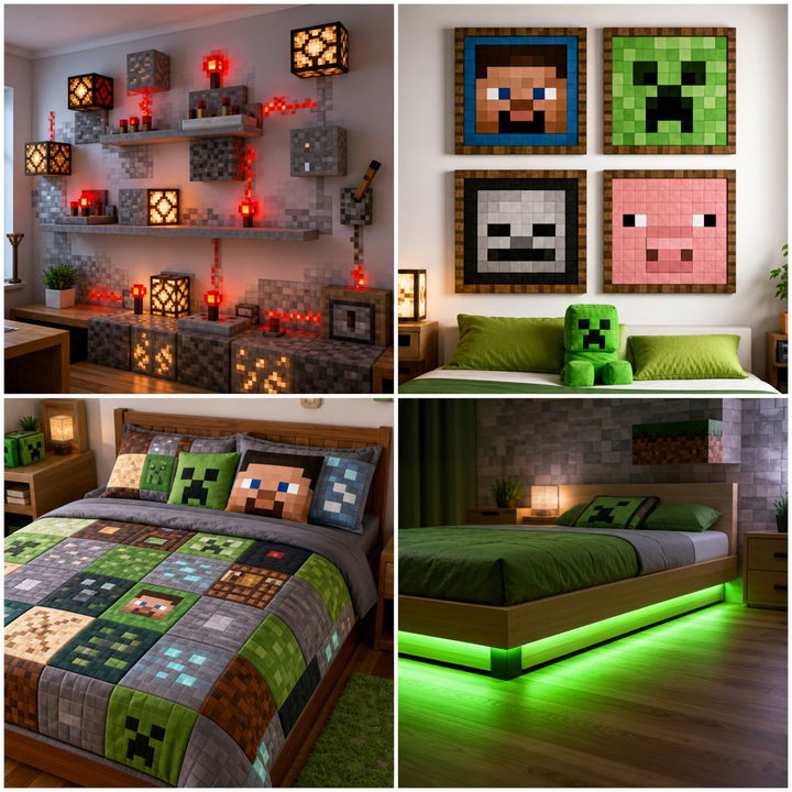 22 Minecraft Themed Bedroom Ideas for Creative Gamers