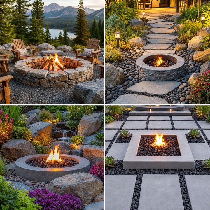 22 Stunning Rock Fire Pit Ideas for Outdoor Gatherings