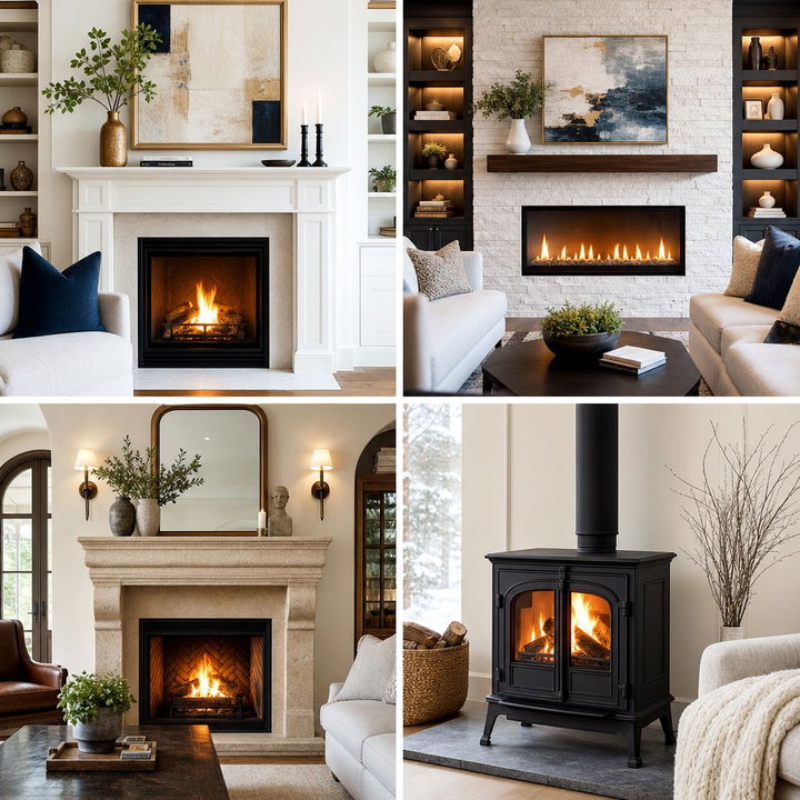 22 Traditional Fireplace Designs for a Cozy Living Room