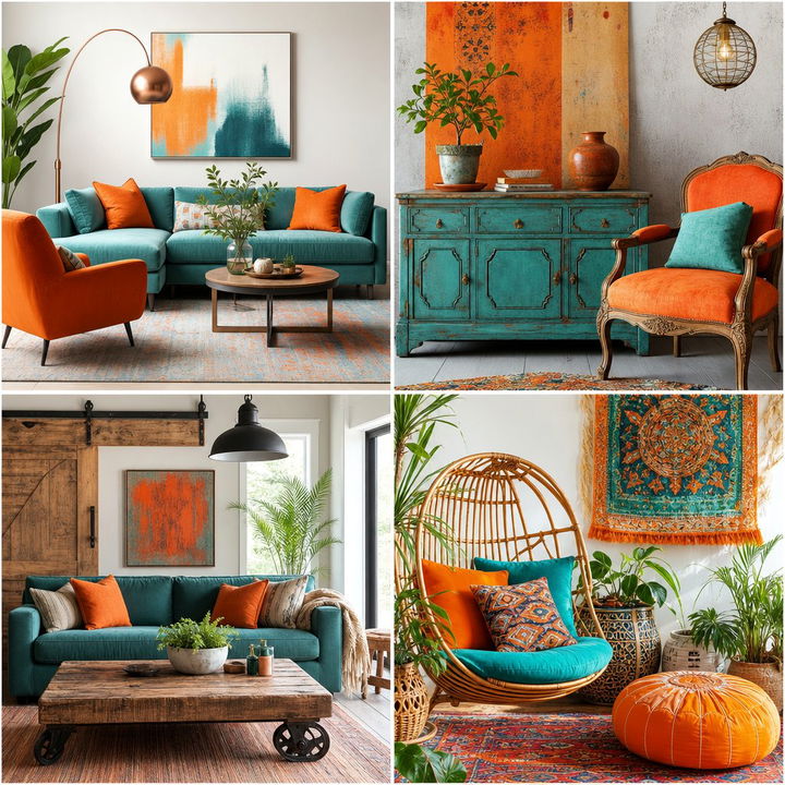 22 Vibrant Teal & Orange Bedroom Designs for Bold Interiors