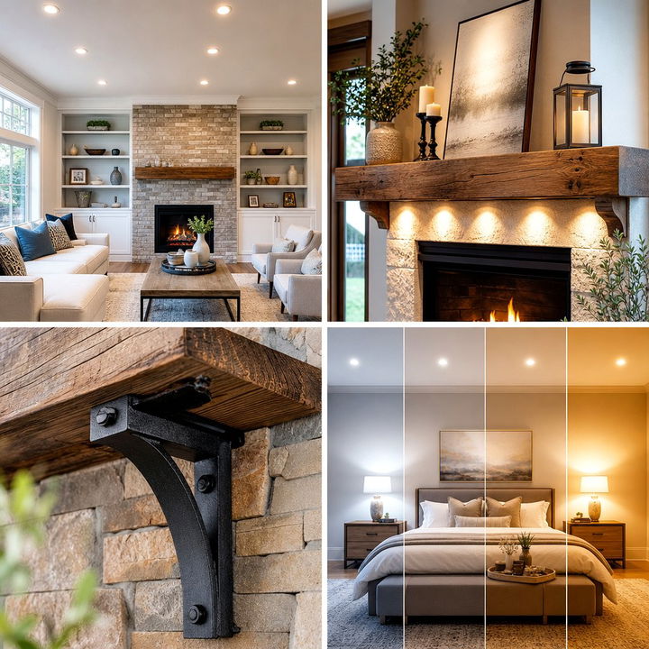 22 Warm Fireplace Lighting Ideas for a Cozy Ambiance