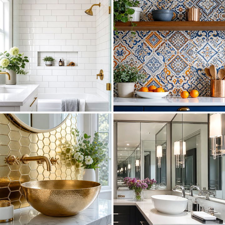 22 Backsplash Ideas for White Cabinets & Granite Tops