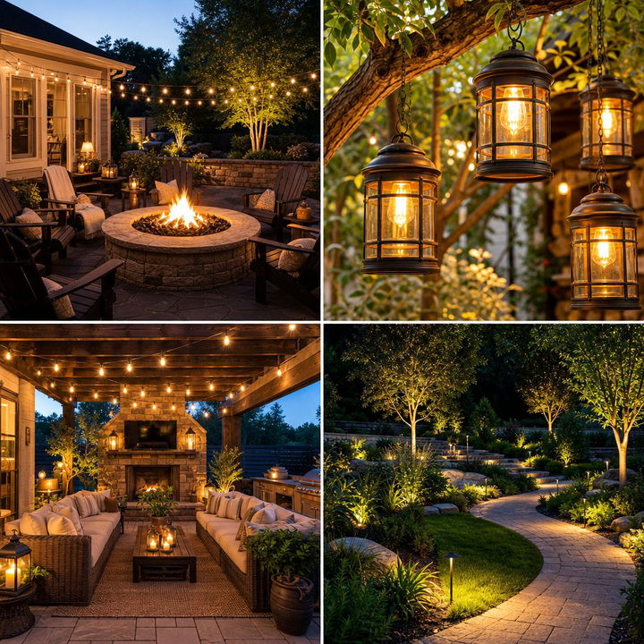 22 Backyard Lighting Ideas to Illuminate Outdoor Spaces