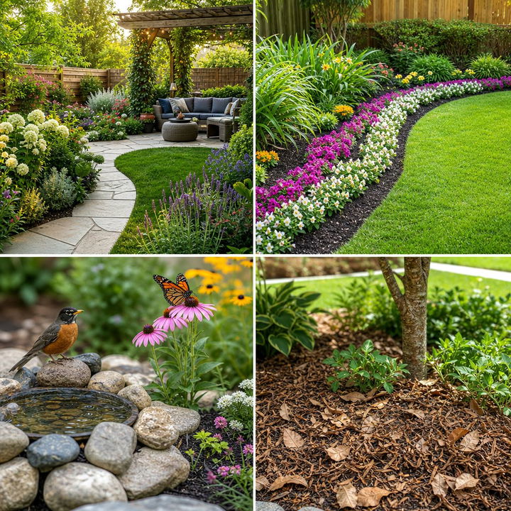 22 Black River Rock Landscaping Ideas for Striking Garden Accents