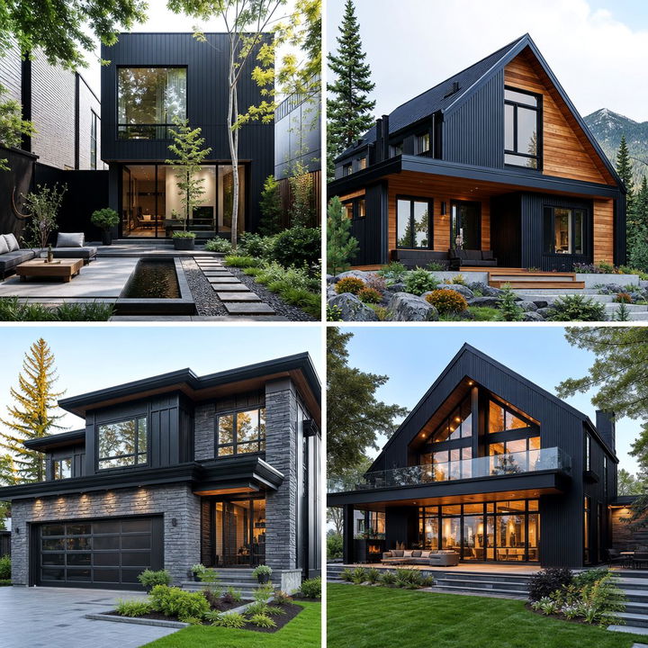 22 Black Siding House Exterior Ideas for Bold Modern Facades