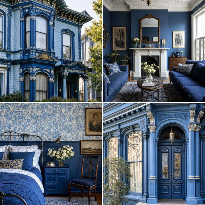 22 Blue Victorian House Color Inspiration Ideas