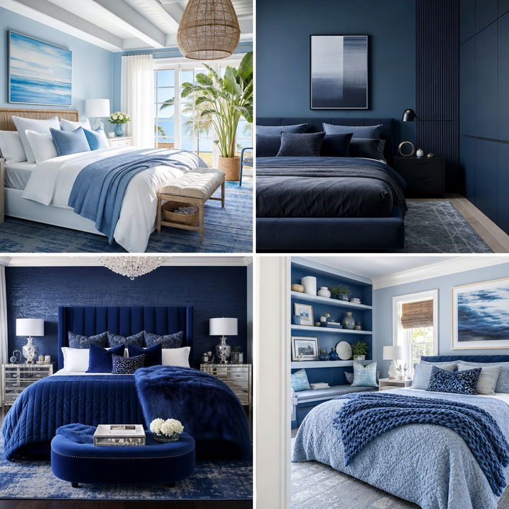 22 Blue and Grey Bedroom Design Inspirations