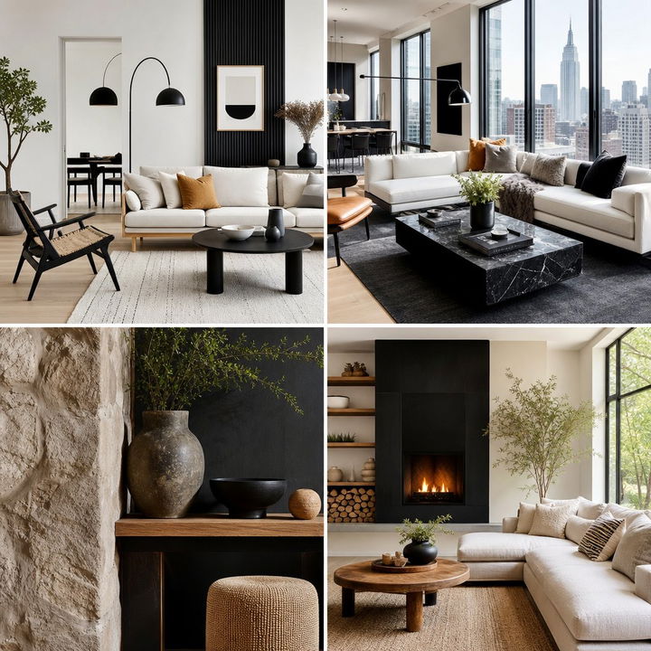 22 Chic Black Floor Living Room Ideas for Modern Spaces