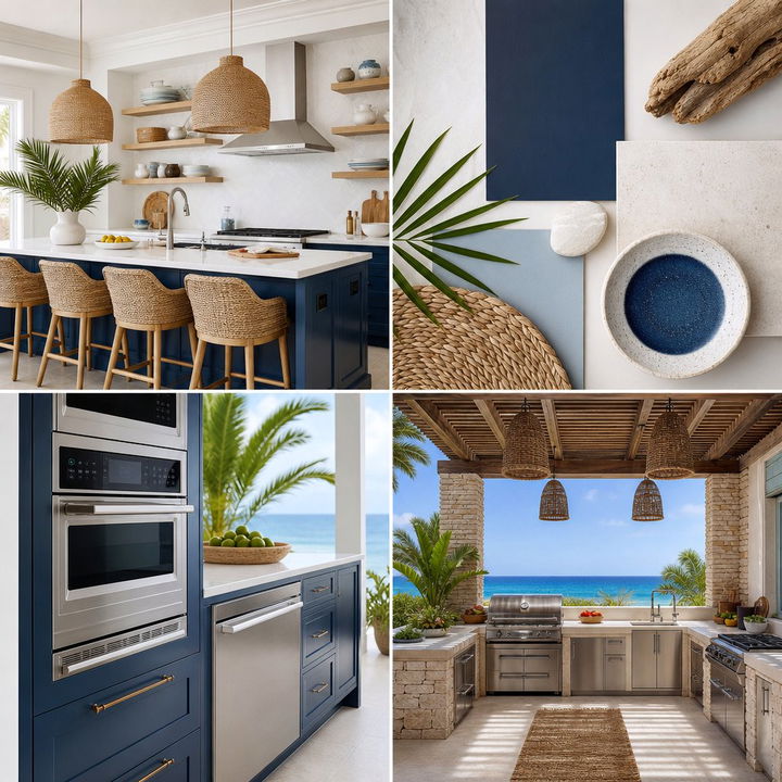 22 Coastal Kitchen Ideas for a Light, Airy Cooking Space