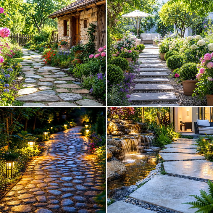 22 Cobblestone Walkway Inspirations Timeless Garden Paths
