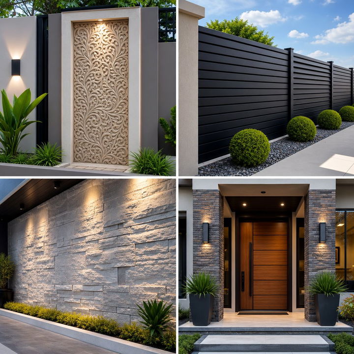 22 Concrete Block Fence Ideas for Privacy and Modern Style