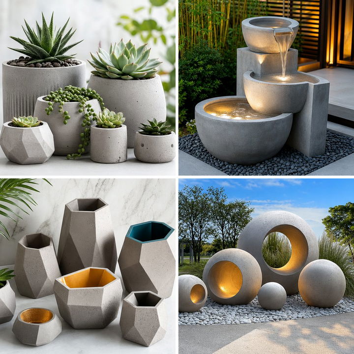 22 Concrete Garden Ideas for Modern Outdoor Landscaping