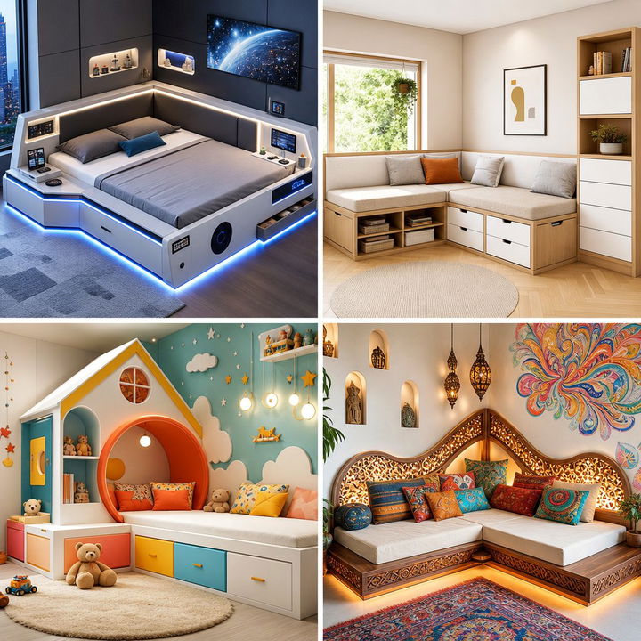 22 Corner Bed Ideas to Optimize Space in Compact Bedroom Layouts