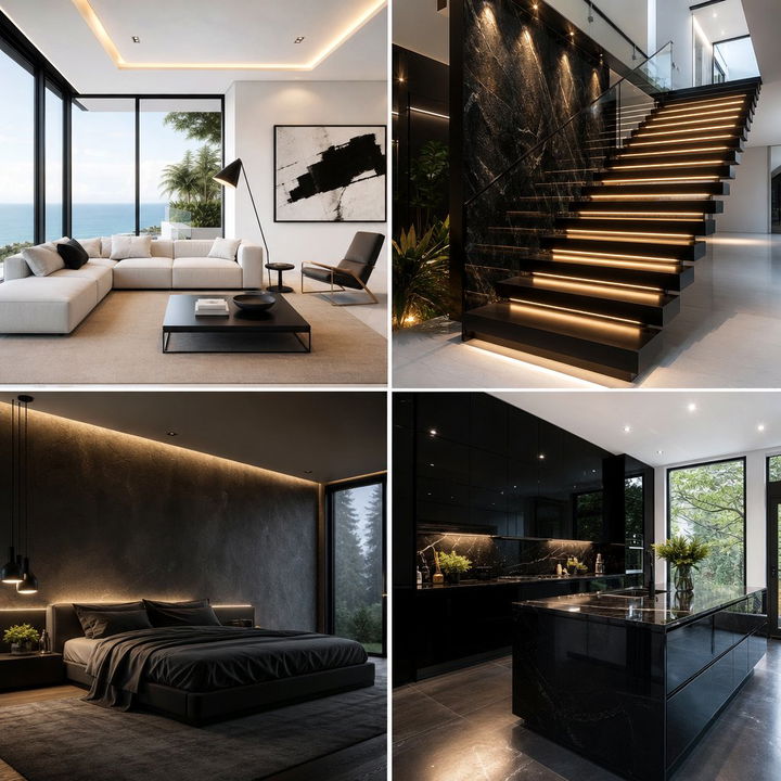 22 Elegant Black Hallway Design Ideas for Modern Homes