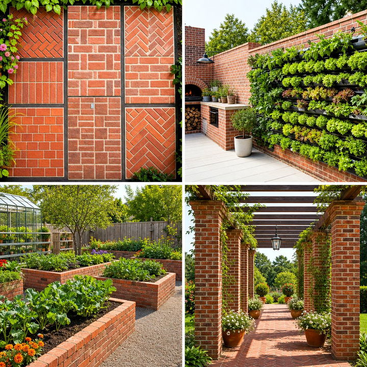 22 Brick Landscaping Ideas for Pathways and Garden Borders