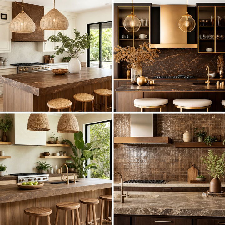 22 Brown Kitchen Ideas to Create a Rustic or Modern Space