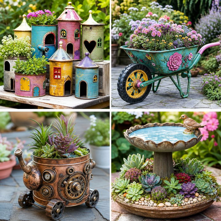 22 Charming Fairy Garden Container Ideas for Miniature Magic