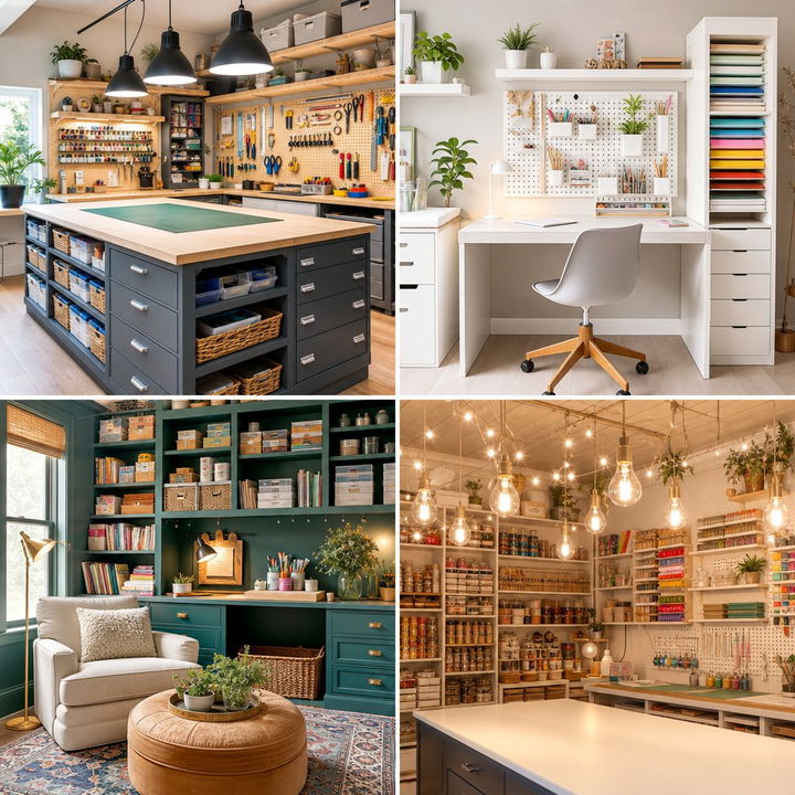 22 Craft Room Ideas for Creative Spaces and Organization