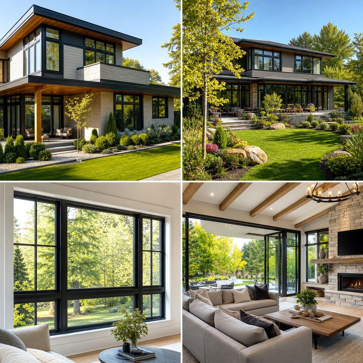 22 Dark Blue House With Black Trim Design Inspiration