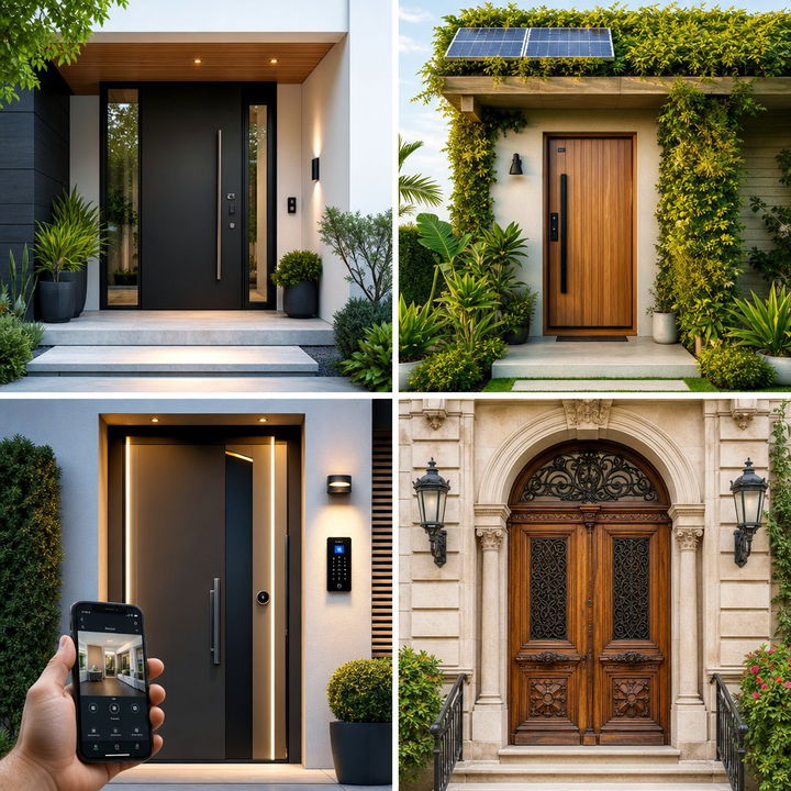 22 Dark Gray Front Door Ideas for Modern Curb Appeal