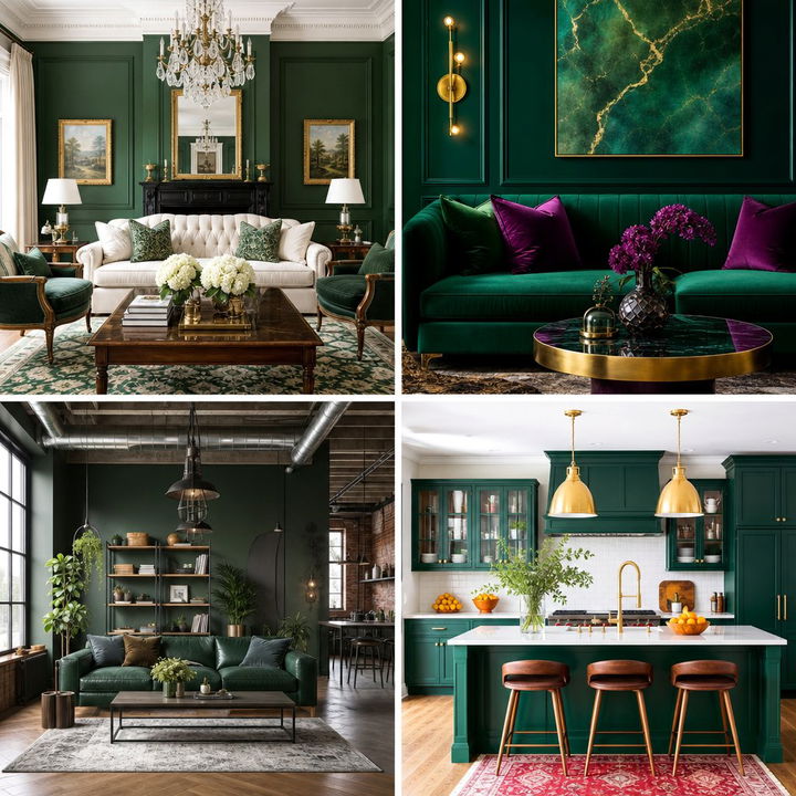 22 Dark Green Accent Wall Ideas for Bold Interiors