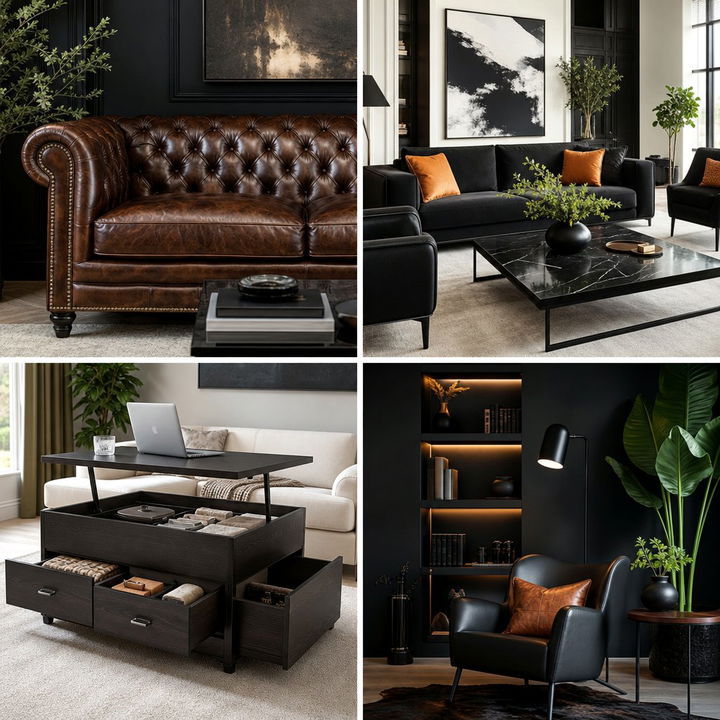 22 Dark Living Room Ideas for Moody Elegance